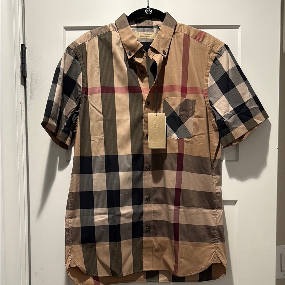 Burberry Multicolor Checkered Button Down Shirt